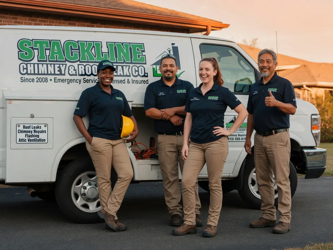 Chimney flashing repair company in Flensburg, MN